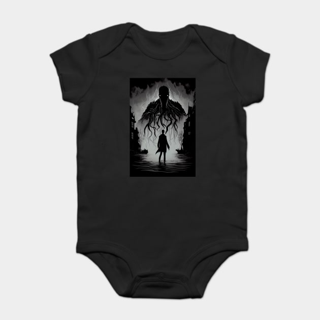 Enigmatic Elegance: An Eerie Artistic Creation Baby Bodysuit by Darksavage